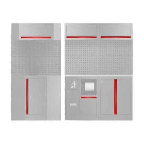 JBM 18011 Set di maniglie per serie 518 - Argento