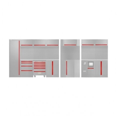 JBM 18037 Set di maniglie per serie 565 - Argento