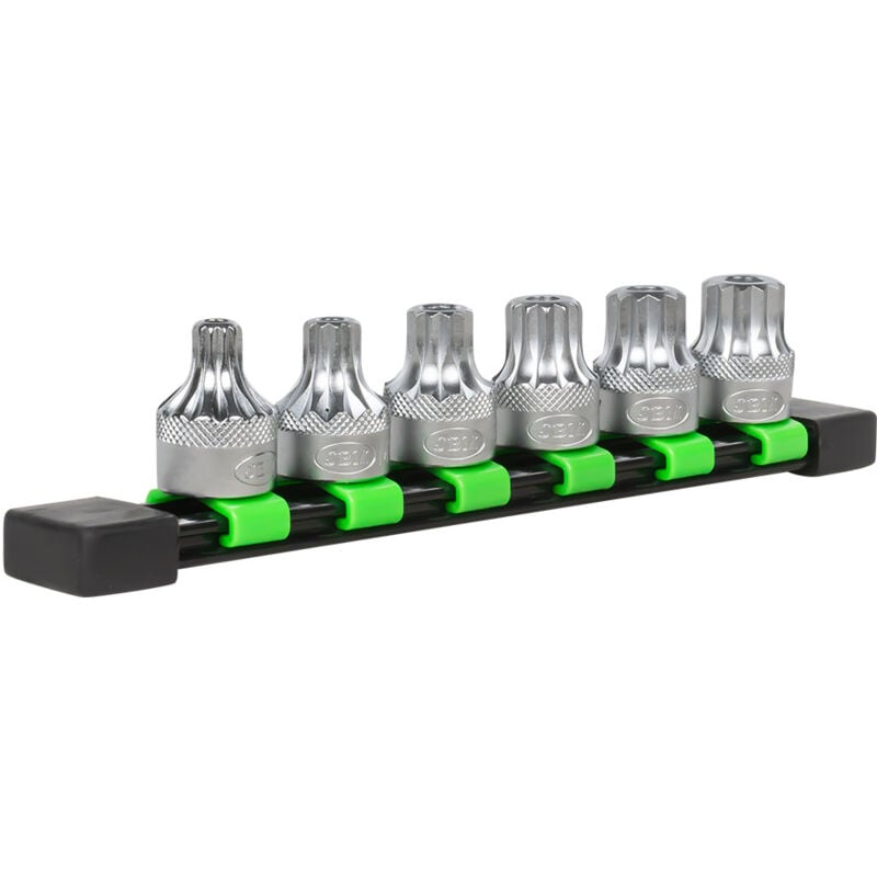 Jeu de 6 pièces 1/2' pointe à 12 tranchants inviolable / pointe xzn JBM 51409