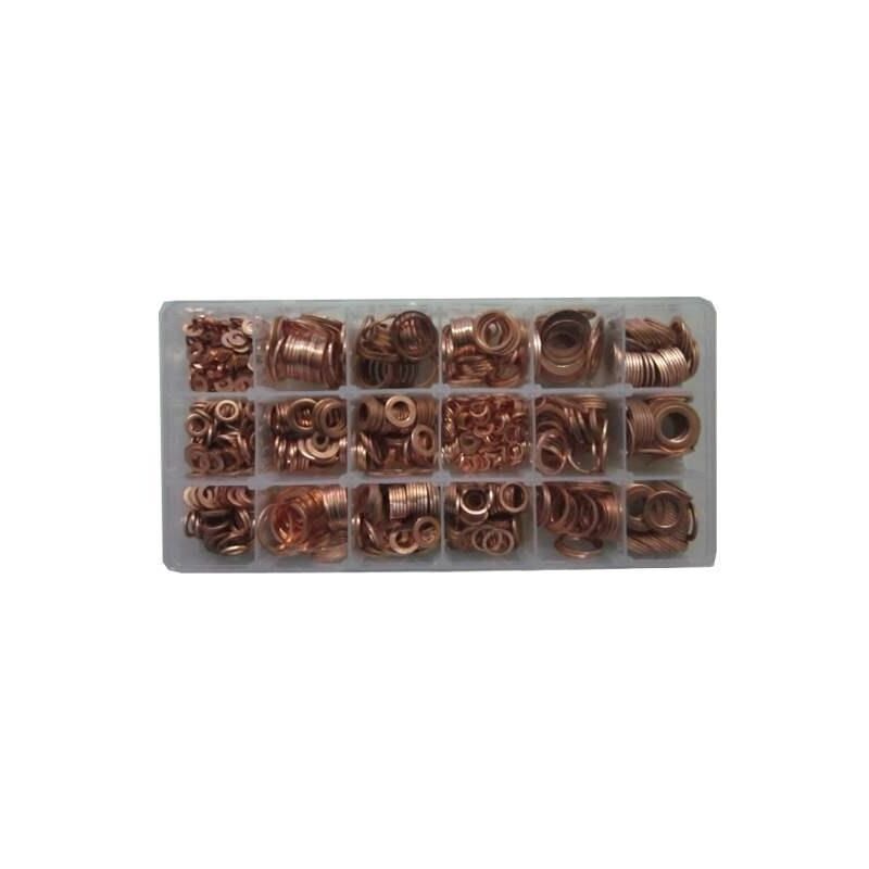 

Estuche de arandelas 18 COBRE 900 PIEZAS JBM