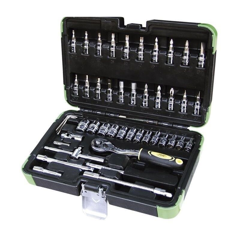 

Estuche de 46 piezas con vasos hexagonales JBM 53201