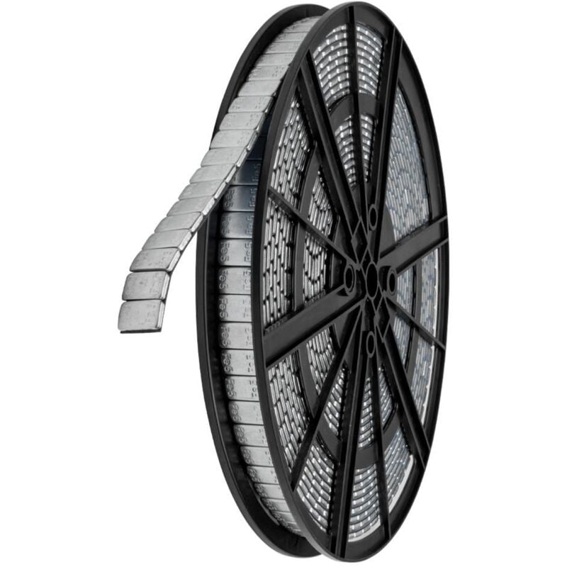 JBM - Masse d'équilibrage Adhésive en Acier - Rouleau dévidoir de 5kg - 5gr x 1000 Masses