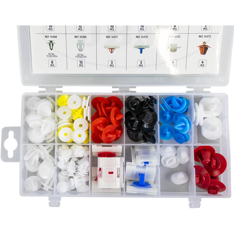 

53711 Estuche De Clips Renault Dacia 90 Pcs Para Moldura - Jbm