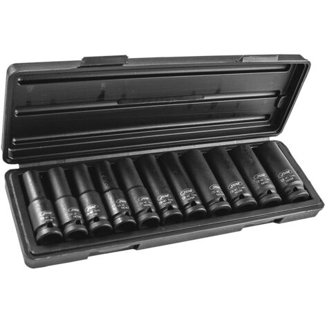 JBM 53744 SET DI 11 BUSSOLE AD IMPATTO 12 BORDI 1/2" LUNGHE