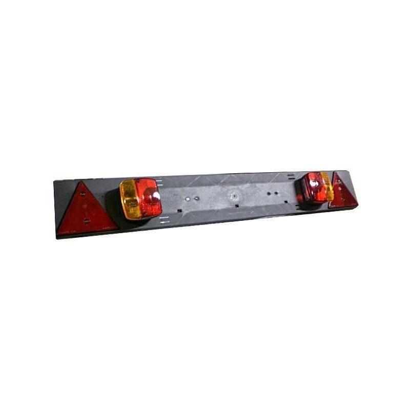 

Barra para remolque de 1.020X140mm. con 2 pilotos, 2 catareflectantes triangulares JBM 50910