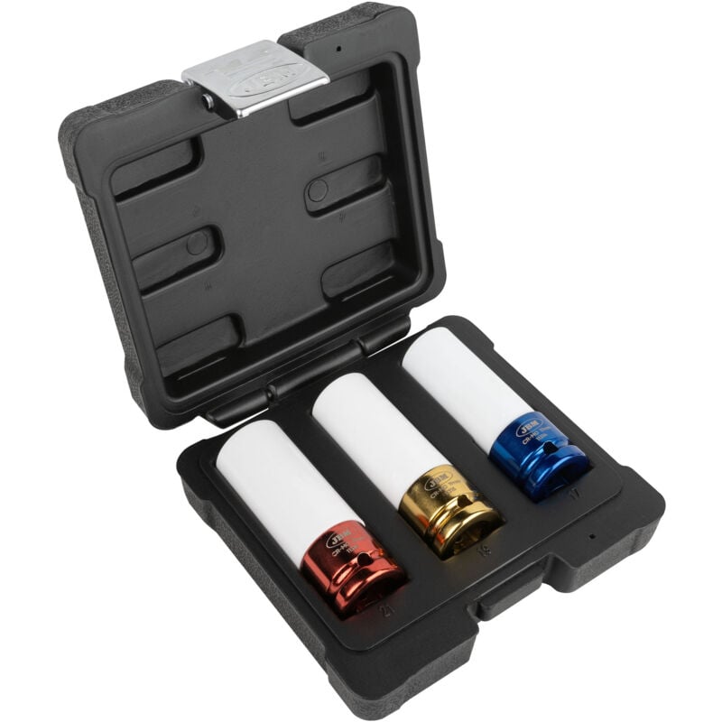 JBM - Kit avec inserts de puissance 3 1/2' spécialement pour le démontage des roues 51336