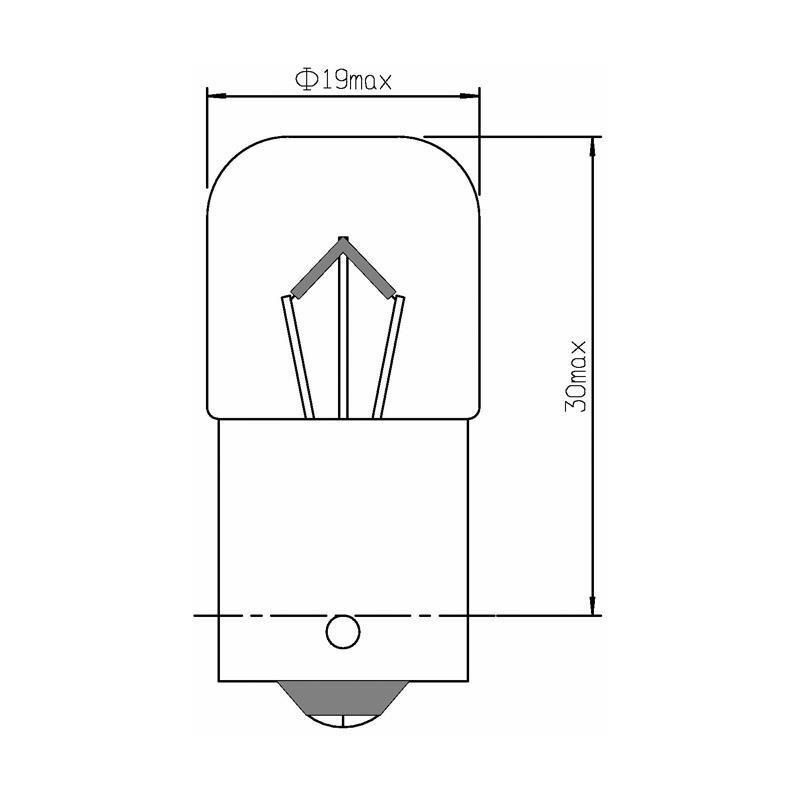 

Lampara Obn R5W 12W 5V Jbm 53007