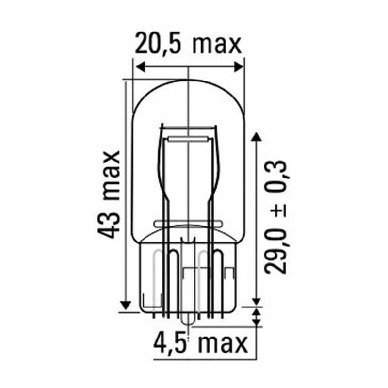 

Lámpara OBN WEDGE 21/5W 12V T20 JBM 52864