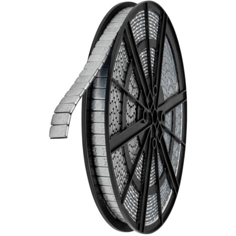 JBM – Masse d’équilibrage adhésive en acier – Rouleau de 1000 masses de 5g – Épaisseur 4mm pour équilibrage jantes aluminium