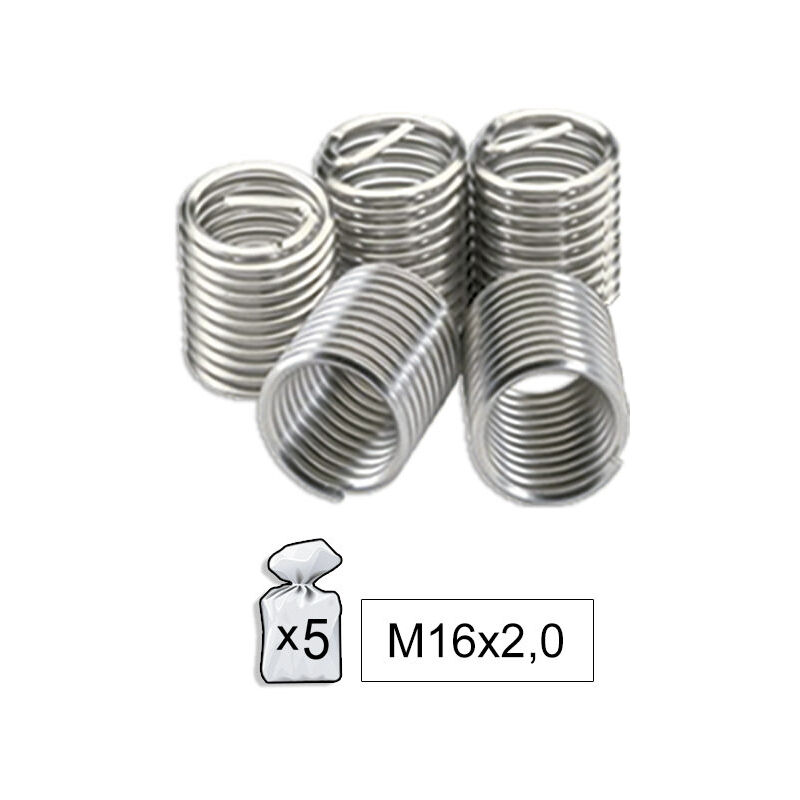 

52023 Bolsa De 5 Recambios Helicoil M16X2,0 - Jbm