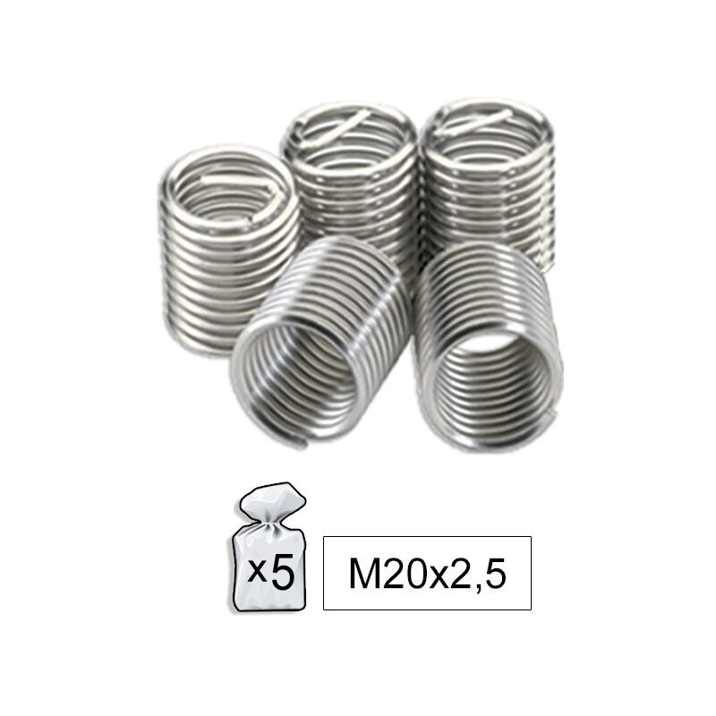 

52025 Bolsa De 5 Recambios Helicoil M20X2.5 - Jbm