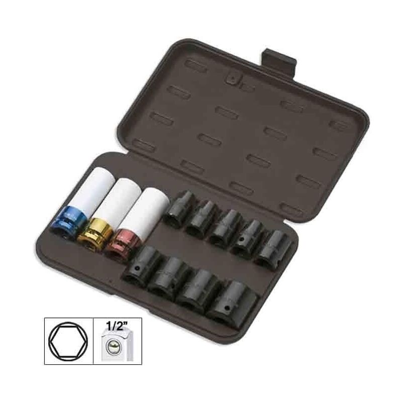 

Set de 12 vasos de impacto de 1/2' HEX. ESPECIAL EXTRACCIÓN RUEDAS JBM 52343