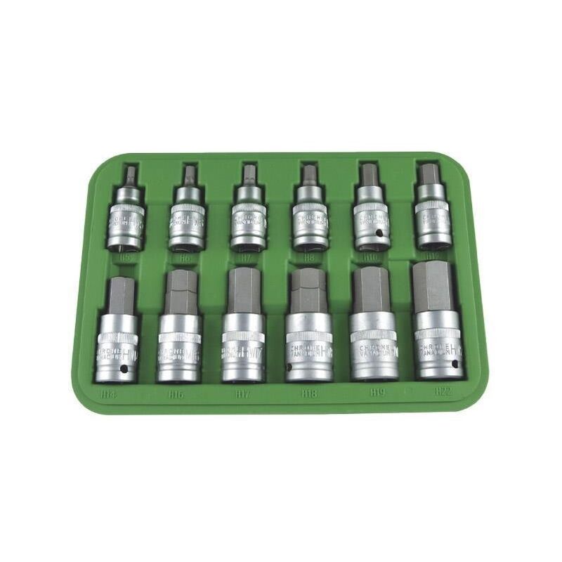 

Set de 12 piezas de 1/2' punta hexagonal 51260 - JBM