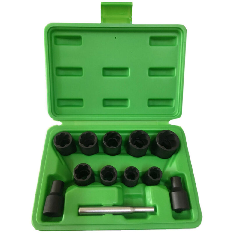 

Jbm 52962 Set De Vasos Twist De 3/8' Para Extracción De Tuercas / Tornillos De Seguridad 6-19Mm