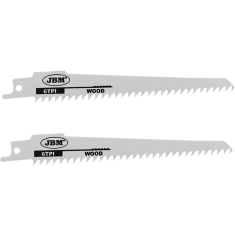 JBM14994 Set mit 2 Säbelsägeblättern 150 mm 6 TPI für Holz (Art.-Nr. 60019)