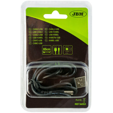 JBM16053 USB Typ-A Kabel / Rundstift 5,5 mm für Art.-Nr. 54173