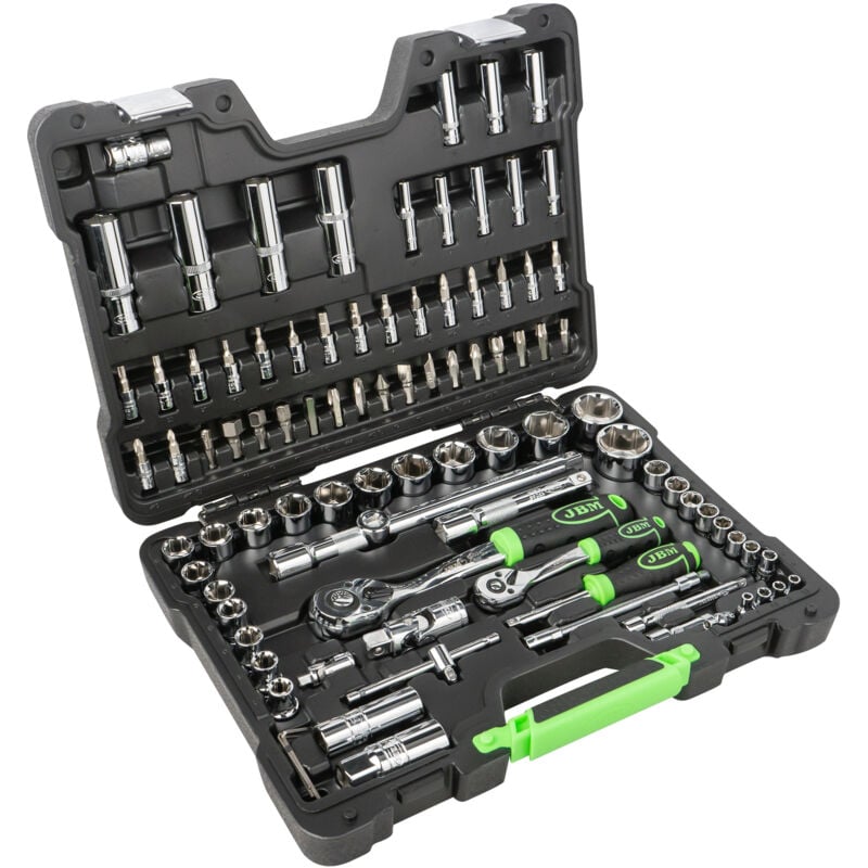 JBM - Mallette à outils de 94 pièces avec clés à six pans chromées 54049