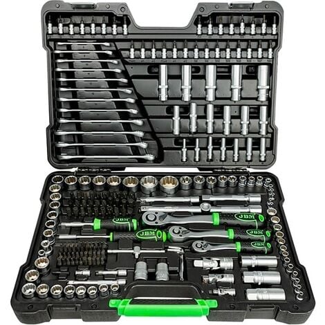 EUROPEAN TOOLS JBM54250 Estuche de herramientas de 216 piezas 12 CANTOS - CINCADO