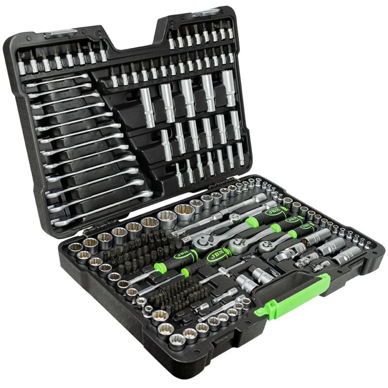 European Tools - Mallette à outils galvanisée de 216 pièces avec 12 bords JBM54250