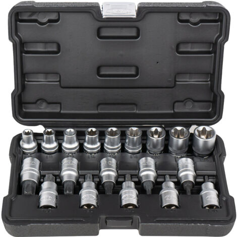JBM54266 Set mit 19 1/2" TORX Steckschlüsseln und Bits
