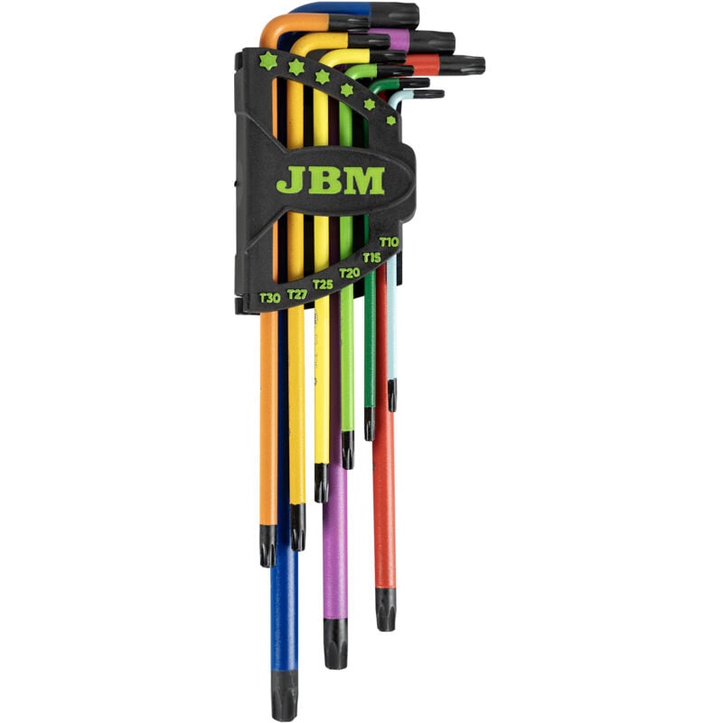 Image of JBM54532 Satz mit 9 extra langen farbigen Torx-Schlüsseln