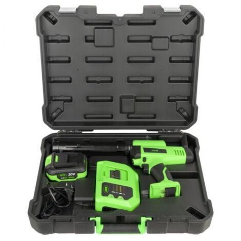 JBM60032C Pistolet en silicone alimenté par batterie avec étui