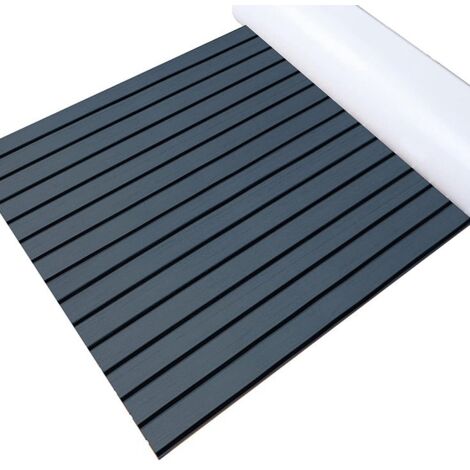 JBoat Flooring - Alfombrilla de espuma EVA antideslizante autoadhesiva con diseño de rombos para cubierta de barco, lancha, yate, 2400 x 450 x 6 mm