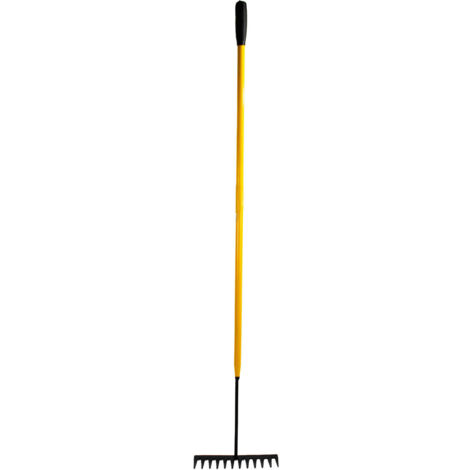 JCB 12 Teeth Garden Rake, 150cm x 30cm Head, Tubular Steel