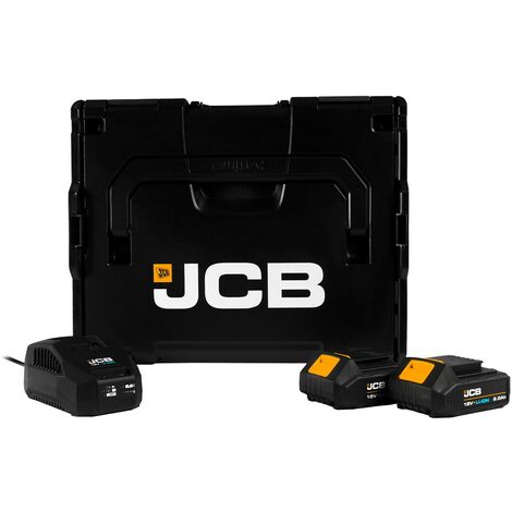 JCB 18V LB136-2 L-Boxx 136 Starter Kit - 2 x 2.0Ah Batteries and Charger