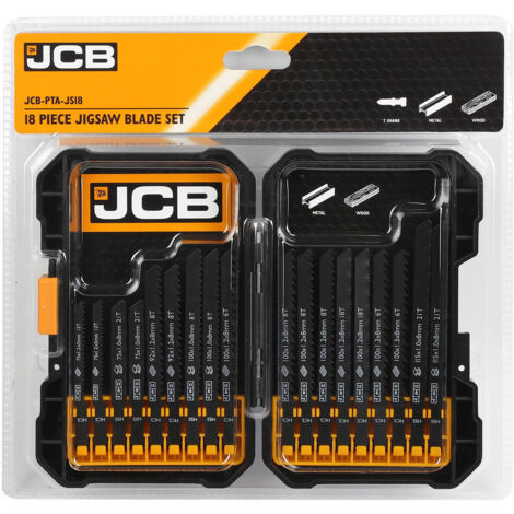 JCB 21 Piece Impact Drill Bit Set, Steel, Universal Fit, Phillips, Pozi and Torx, Adapter & Quick Lock Function