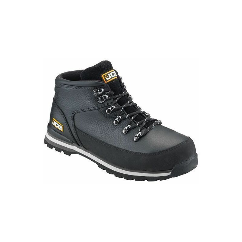 JCB 3CX Safety Hiker Waterproof Work Boots Black Wider Fitting - Size 10