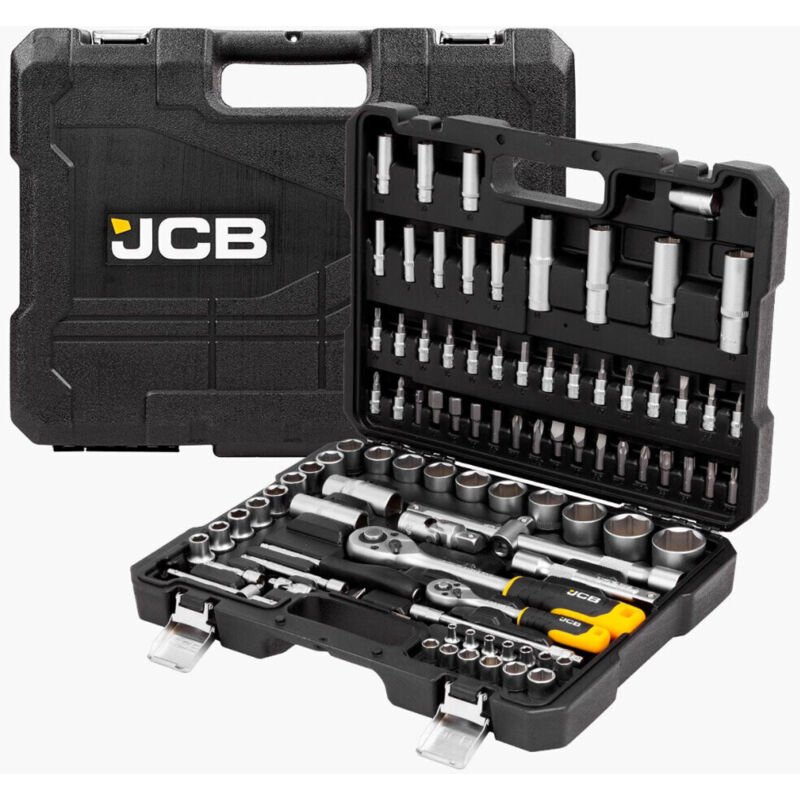 Jcb Tools - jcb 94 Piece Socket and Bit Set, Chrome Vanadium SteelJCB-4941‐5