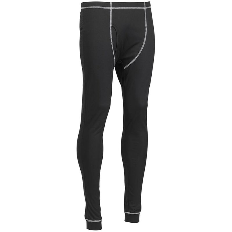 Thermal Base Layer Black Bottoms Pants Quick Drying Medium D+SB - Jcb Workwear