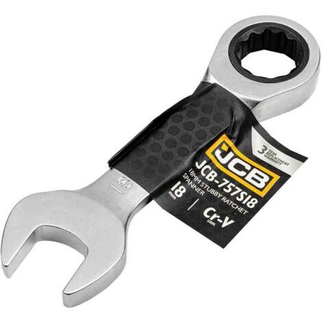 JCB de clé à cliquet Stubby Tool de couronne manuelle standard (de clé à cliquet de stubby de 18 mm)