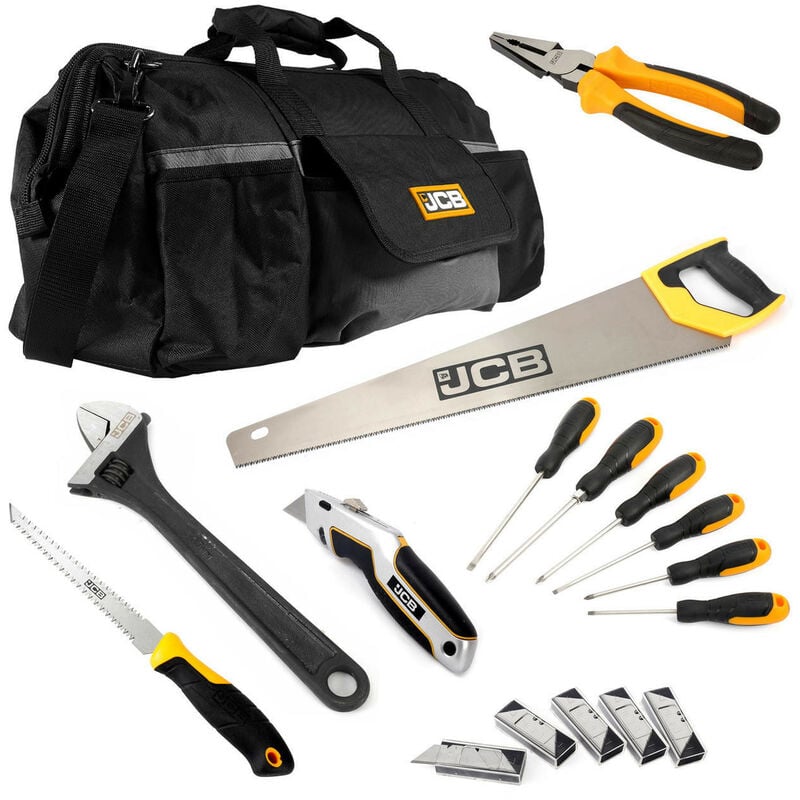 Jcb Tools - jcb hand tool set in 20 kit bag : jcb-htset-comp