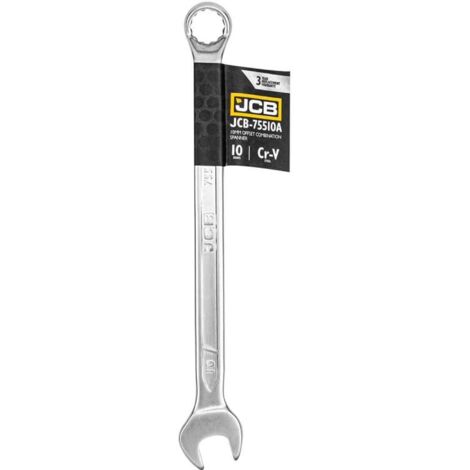 JCB Llave de doble anillo acodada 75° 10 mm // 75 grados – Llave de vaso doble acodada