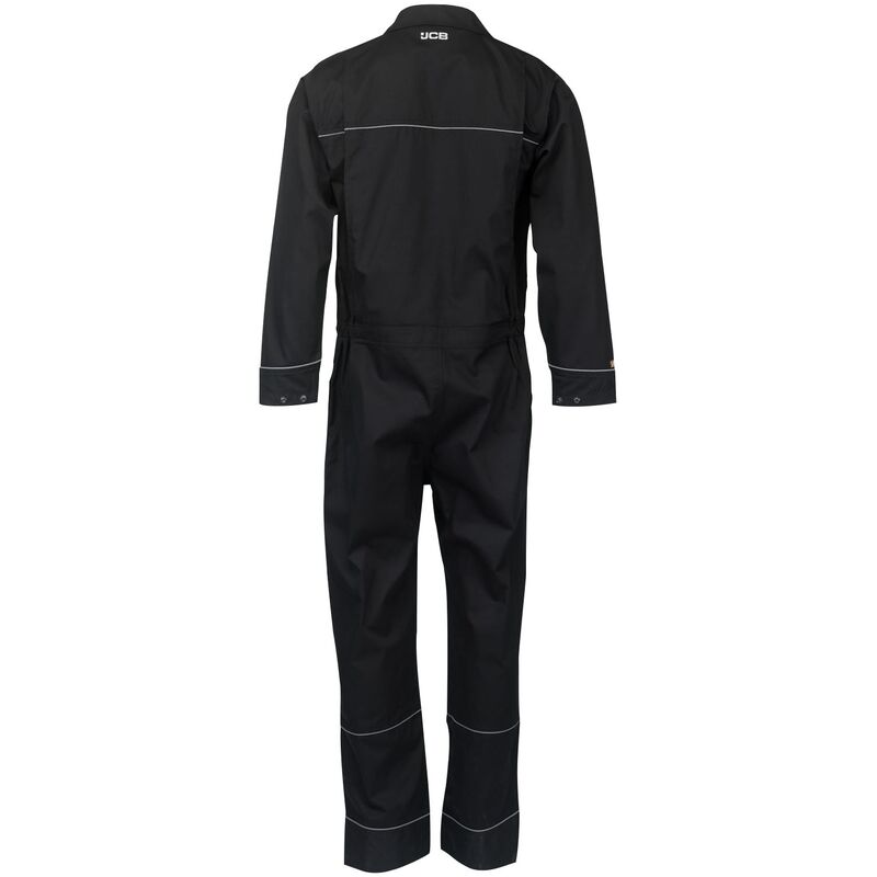 Trade Long Sleeved Coveralls Black - Small / Tall - JCB