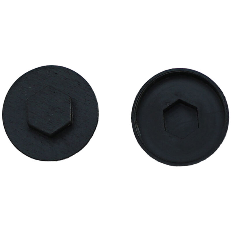 JCP CONSTRUCTION PRODUCTS Black Cover Caps - 19mm - Box of 1000