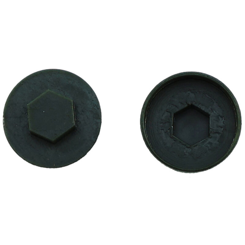 JCP CONSTRUCTION PRODUCTS Juniper Green Cover Caps 19mm - Box of 1000