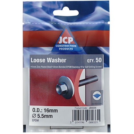 Jcp Fixings Metalfix Loose Washers Bzp - 19mm - Box of 250