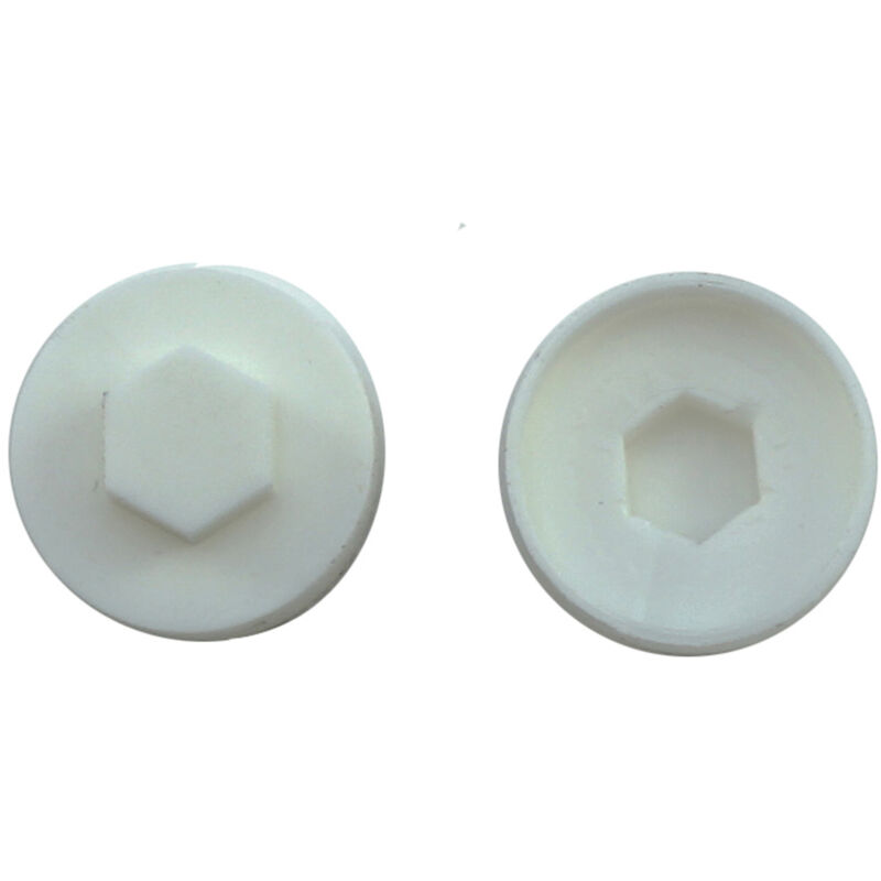 Jcp Fixings White Cover Caps 16mm Box of 1000 White 16mm