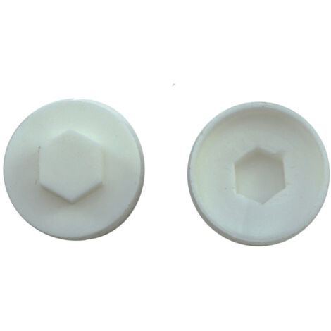 Jcp Fixings White Cover Caps - 19mm - Box of 1000