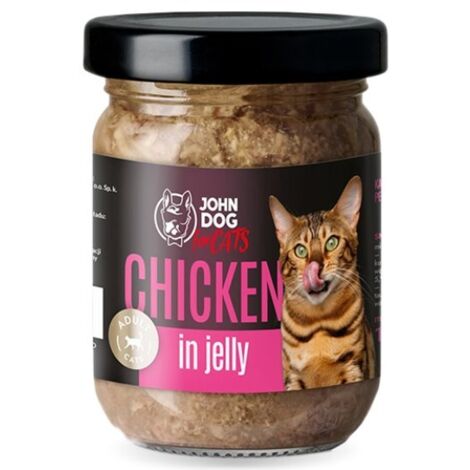 JD pour chats adultes  Aliment humide en gelée 100 g - Gelée de poulet 100 g