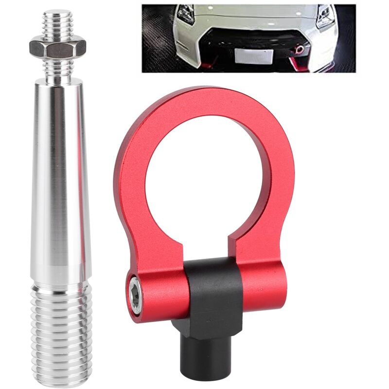 Image of JDM-Style-Renn-Abschlepphaken zum Einschrauben für Infiniti FX35/FX45/FX50 QX70, Rot