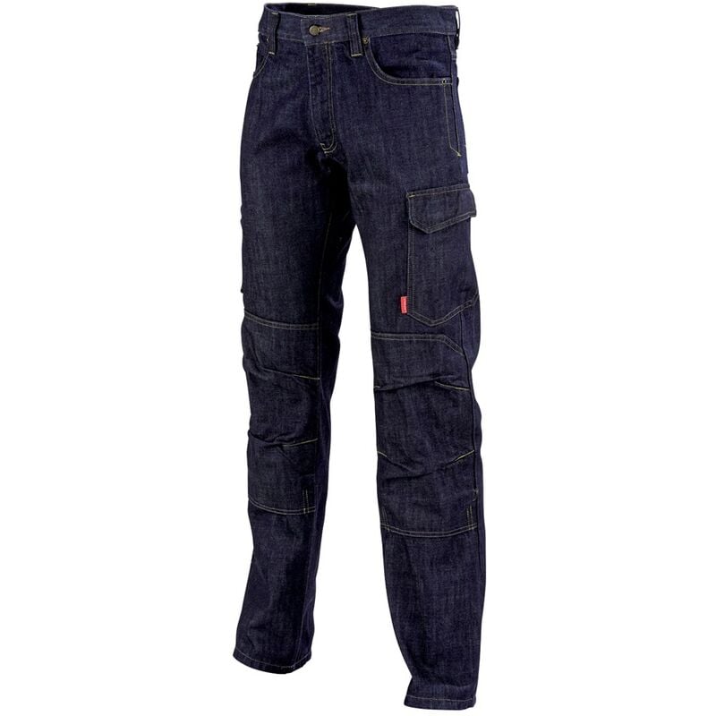 Pantalon de travail alicki multipoches en jean 1STNJN bleu marine T40 Lafont LA-1STNJN-6-1-40