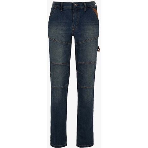 Jean de travail élastique STONE PLUS - Denim lavé M/L - FR (42/44) - US (32)