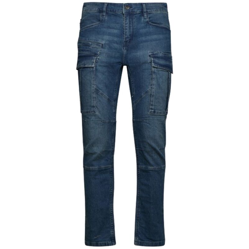 Jean de travail élastique stone cargo light - Bleu/Vert m/l - fr (42/44) - us (32)