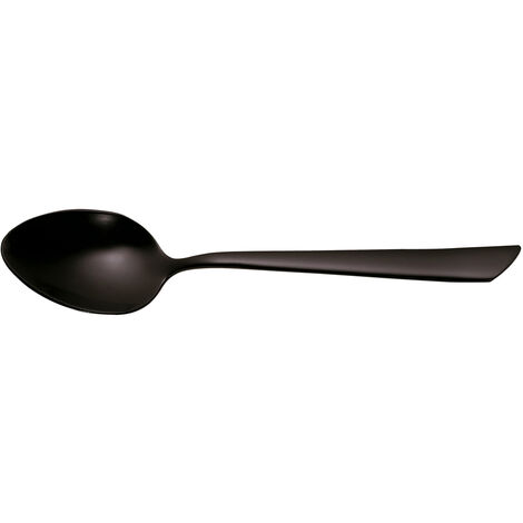Jean Dubost - Cuillère à café monobloc Delta black inox (lot de 6)
