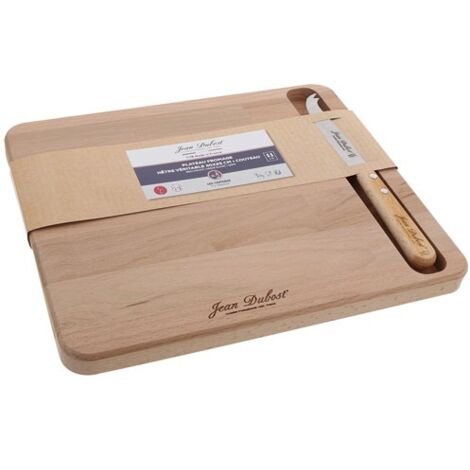 Jean Dubost Plateau à Fromage Bois de Hêtre Naturel 30x25 cm
