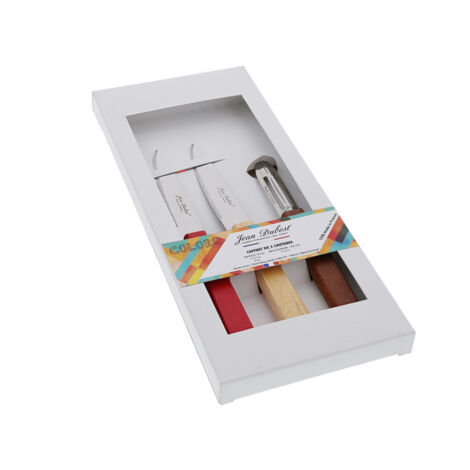 Jean Dubost - Set de 3 pièces, 2 couteaux d'office et un éplucheur